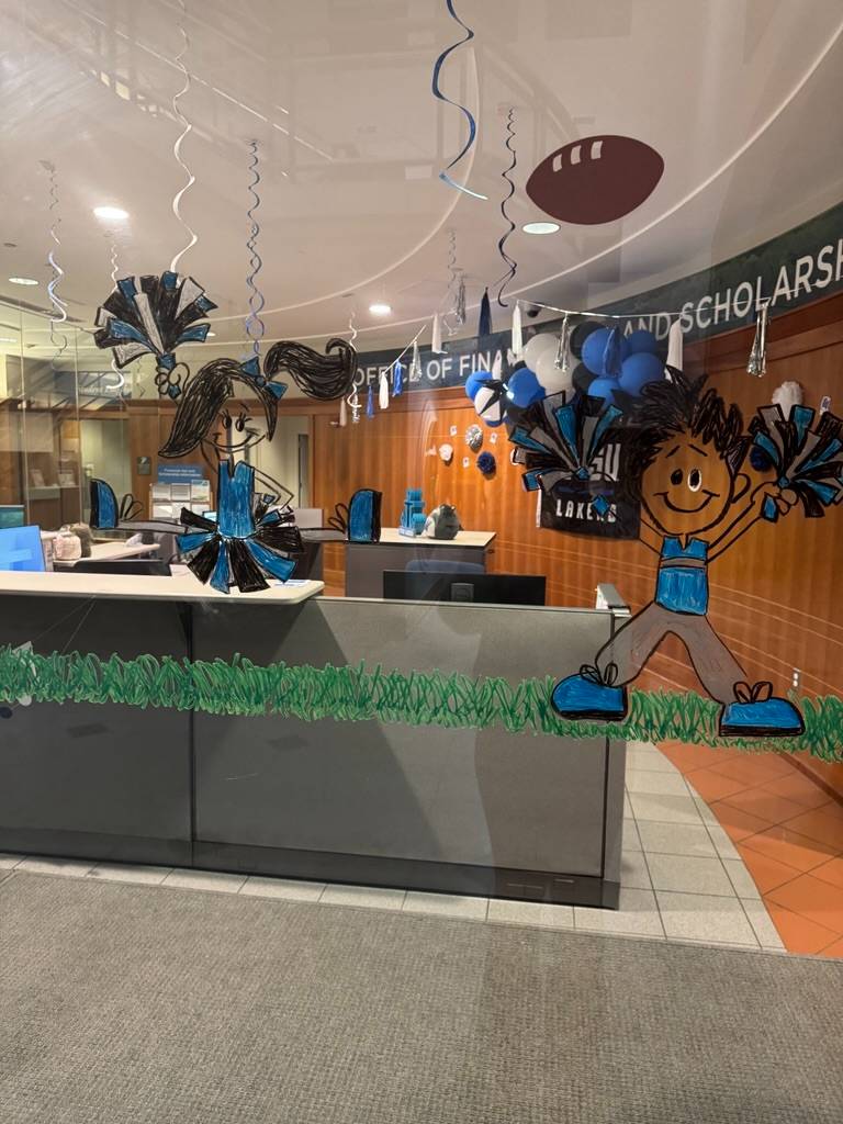 Office of Financial Aid & Scholarships window decorations #2